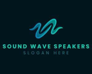 Sound Wave Digital Audio logo design