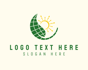 Power - Renewable Solar Energy logo design