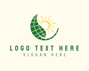 Agriculture - Renewable Solar Energy logo design