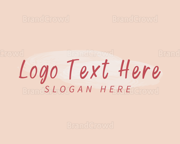 Cursive Feminine Watercolor Logo