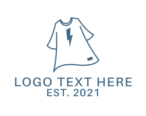 Thunder - Lightning Wardrobe Apparel logo design