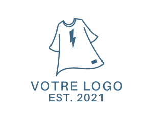 Shirt - Lightning Wardrobe Apparel logo design