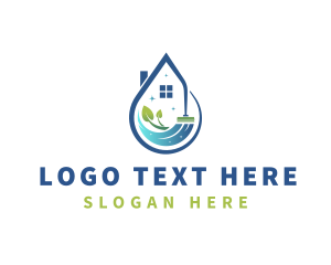 Sanitary - Eco Friendly House Cleaning logo design