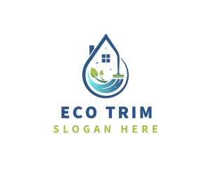 Eco Friendly House Cleaning logo design