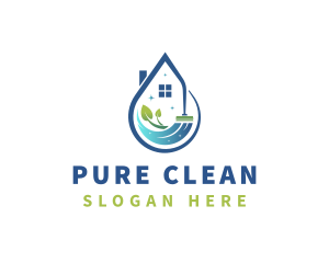 Eco Friendly House Cleaning logo design