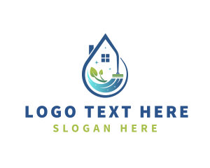 Cleaning - Eco Friendly House Cleaning logo design