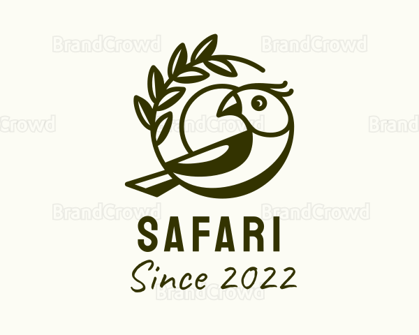 Parrot Aviary Zoo Logo