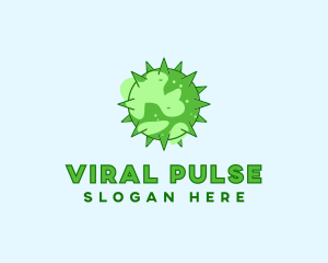 Virus - Green Planet Virus logo design