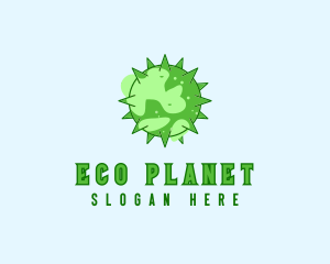 Planet - Planet Virus Bacteria logo design