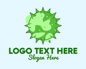 Earth - Green Planet Virus logo design