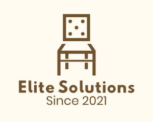 Furniture Company - Dice Wooden Chair logo design