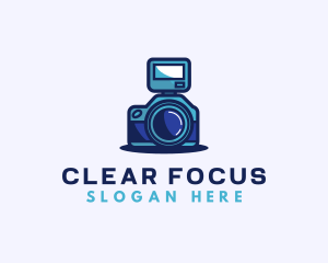 Focus - Flash Photography Camera logo design