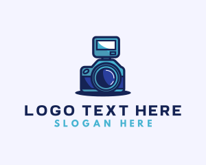 Videographer - Flash Photography Camera logo design