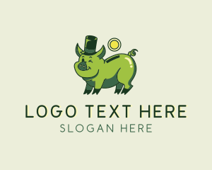 Piggy Bank - Pig Money Savings logo design