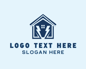 Voltage - Home Electrical Power logo design