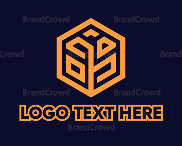 Tech Startup Hexagon Grain Logo