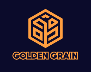 Grain - Tech Startup Hexagon Grain logo design