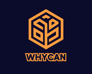 Tech Startup Hexagon Grain logo design