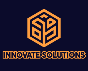 Startup - Tech Startup Hexagon Grain logo design