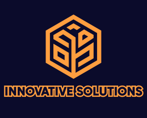 Startup - Tech Startup Hexagon Grain logo design