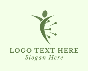 Traditional - Human Acupuncture Therapy logo design