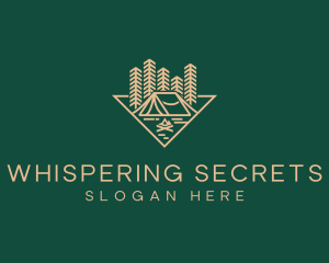 Outdoor Forest Camping logo design