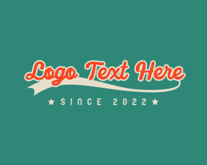 League - Retro Hipster Varsity logo design