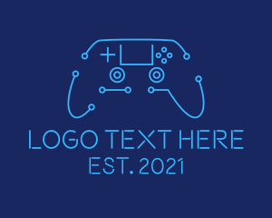 Online Gaming - Digital Game Controller logo design