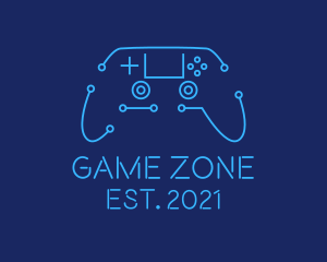 Digital Game Controller logo design