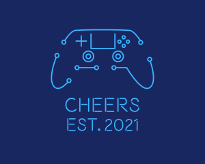 Digital-entertainment - Digital Game Controller logo design