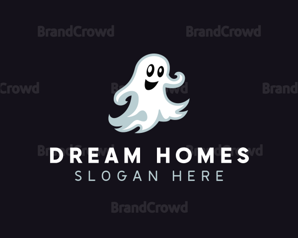 Halloween Scary Ghost Logo