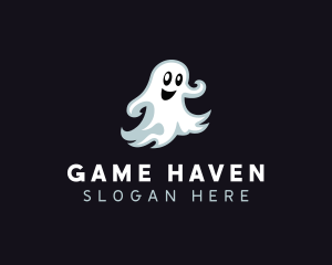 Halloween Scary Ghost Logo