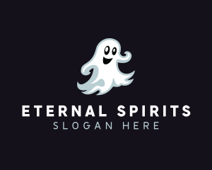 Halloween Scary Ghost logo design