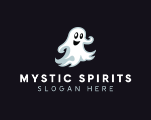 Halloween Scary Ghost logo design