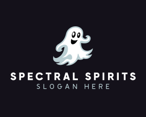 Halloween Scary Ghost logo design