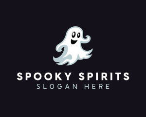 Halloween Scary Ghost logo design