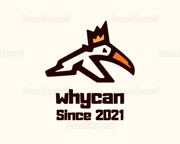 Crown Toucan Bird Logo