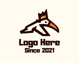 Wildlife Center - Crown Toucan Bird logo design