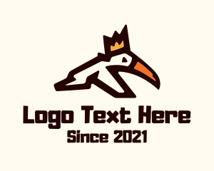 Hornbill - Crown Toucan Bird logo design