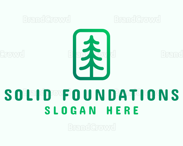 Pine Tree Planting Logo