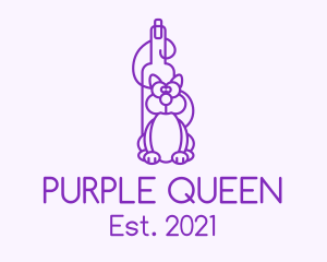 Purple Cat Wine logo design