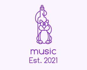 Sommelier - Purple Cat Wine logo design