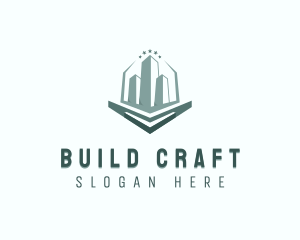 Real Estate Building Broker logo design