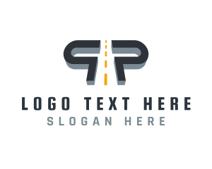 Expressway - Expressway Road Letter P logo design