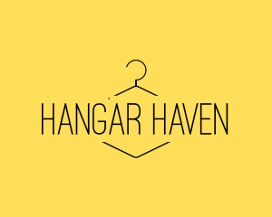 Hanger - Minimalist Hanger Clothing logo design