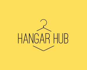 Hanger - Minimalist Hanger Clothing logo design