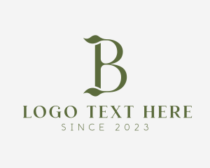 Floral - Botanical Boutique Letter B logo design