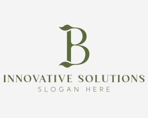 Botanical Boutique Letter B Logo