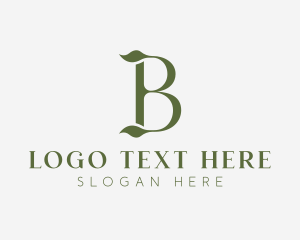 Botanical Boutique Letter B Logo