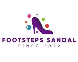 Sandal - Fashion Stiletto Shoe logo design